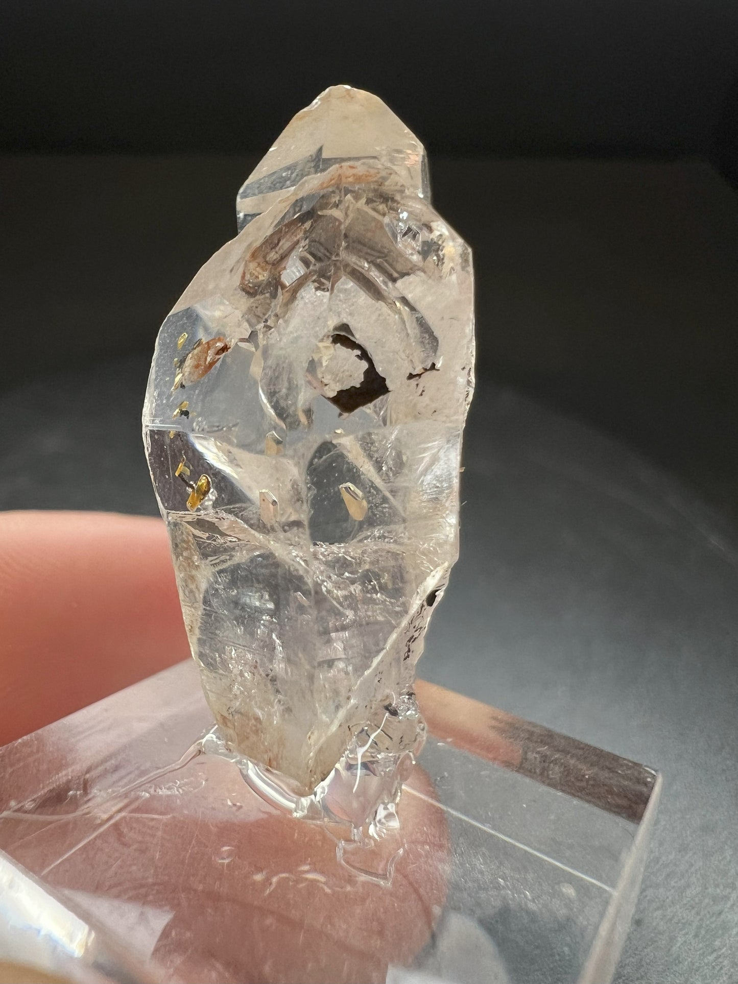 Elestial Clear Quartz Twin Sceptre from Madagascar Collectors Piece Statement Piece Home Decor