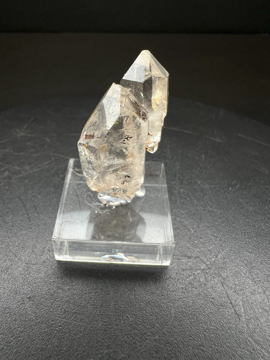 Elestial Clear Quartz Twin Sceptre from Madagascar Collectors Piece Statement Piece Home Decor