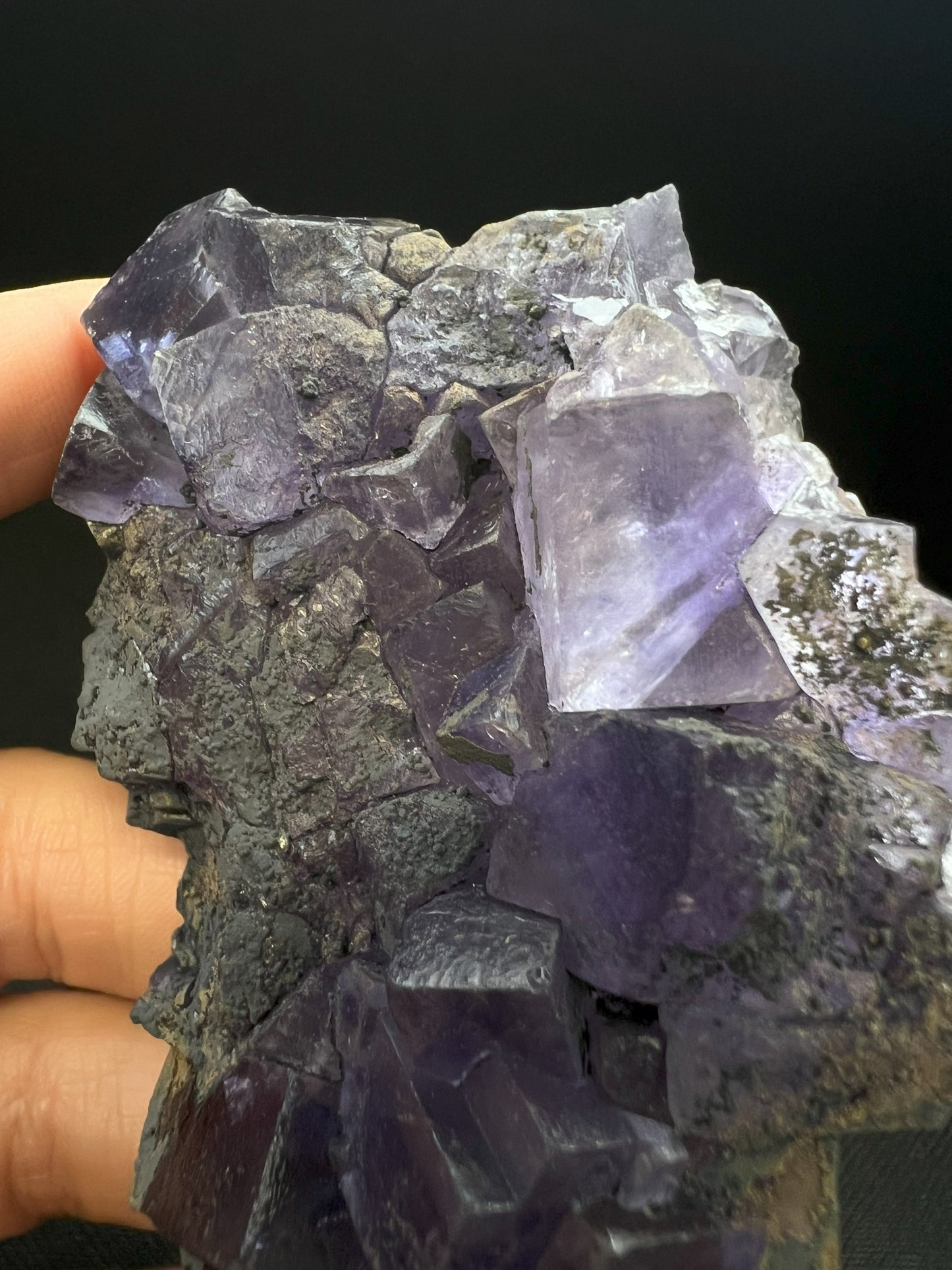 Purple Fluorite Cluster From Morocco