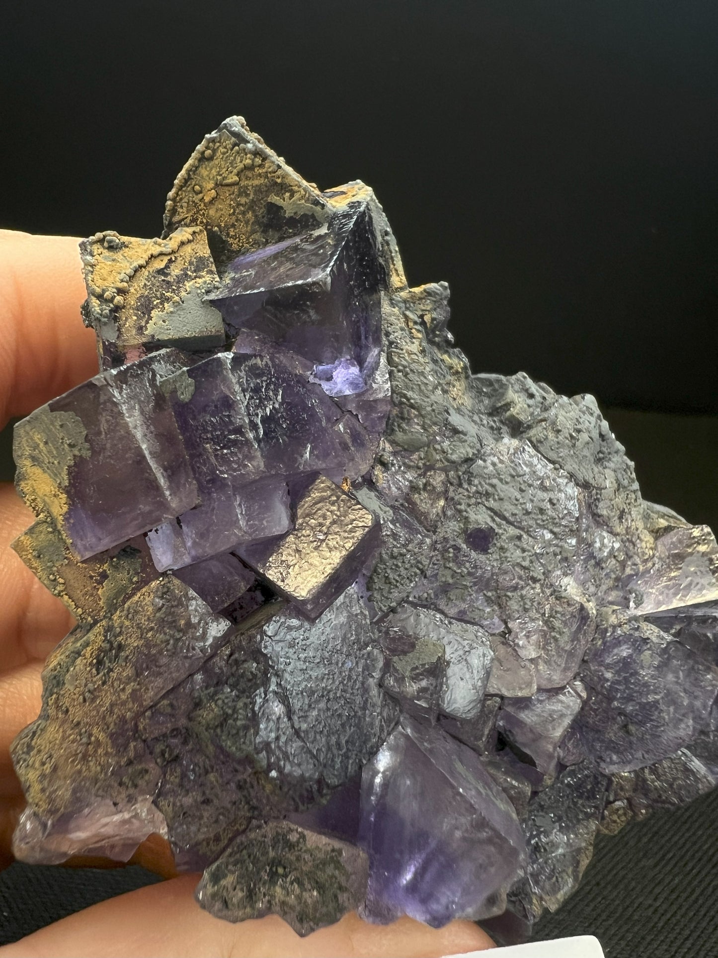 Purple Fluorite Cluster From Morocco