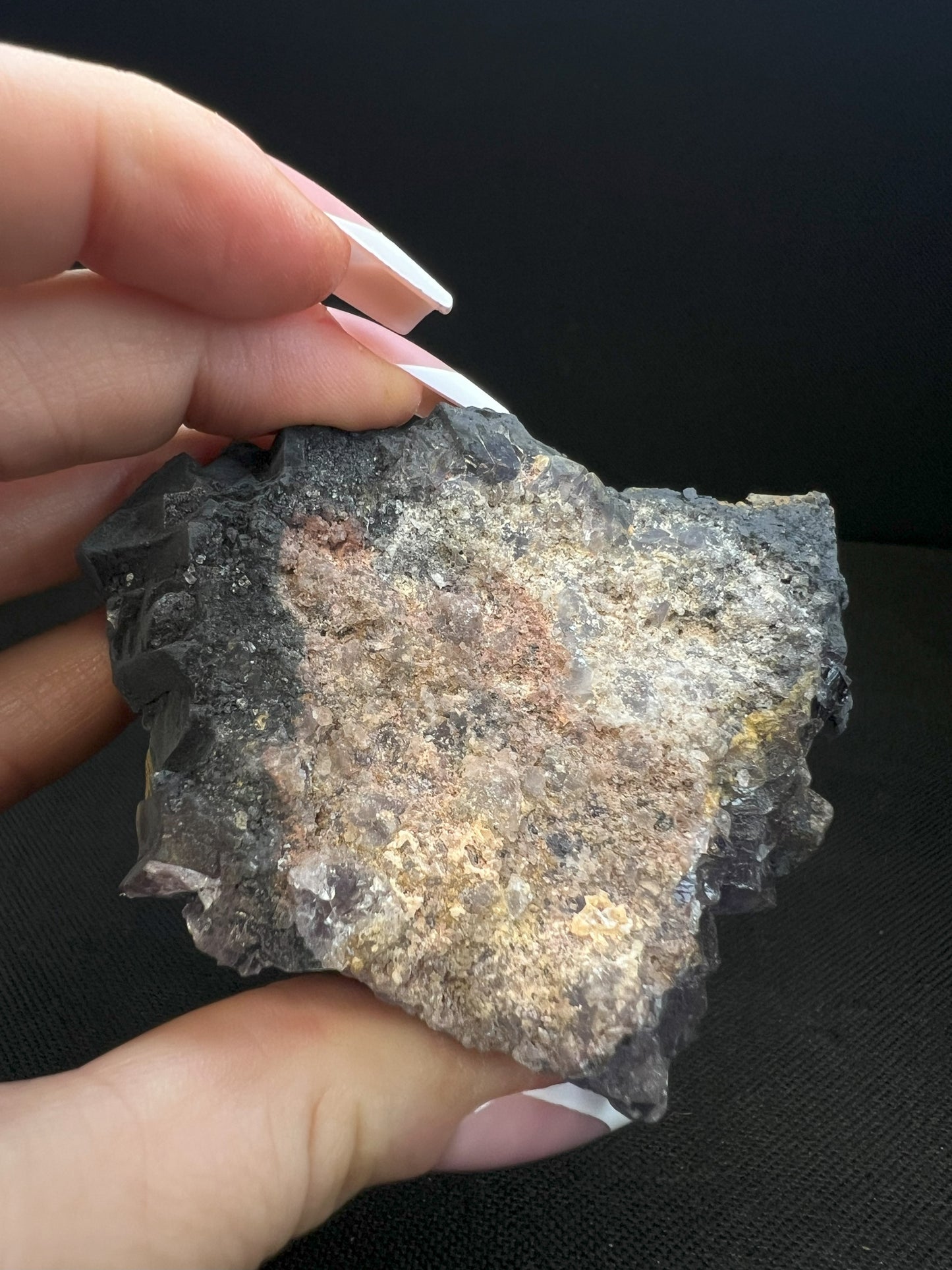 Purple Fluorite Cluster From Morocco