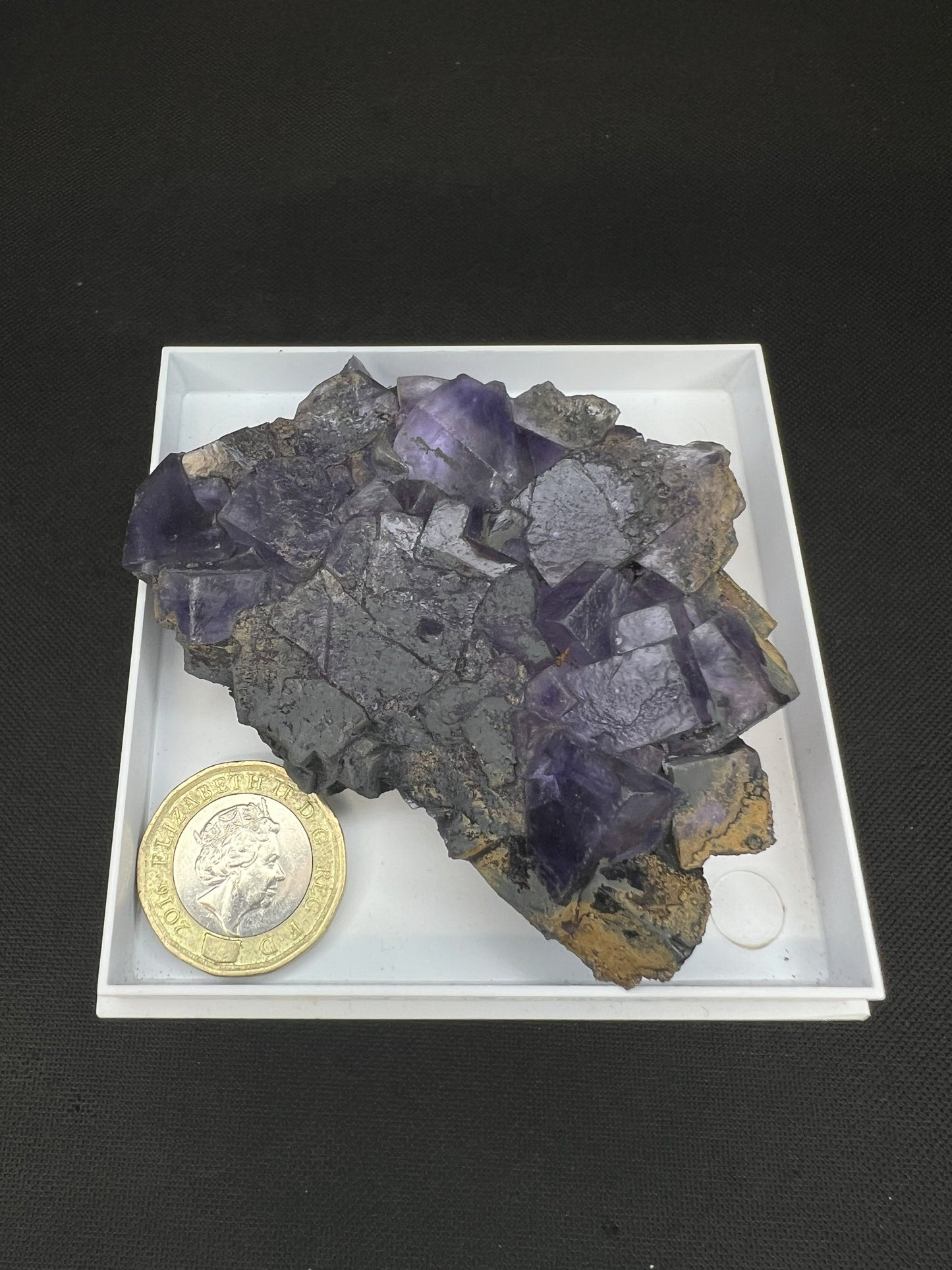 Purple Fluorite Cluster From Morocco