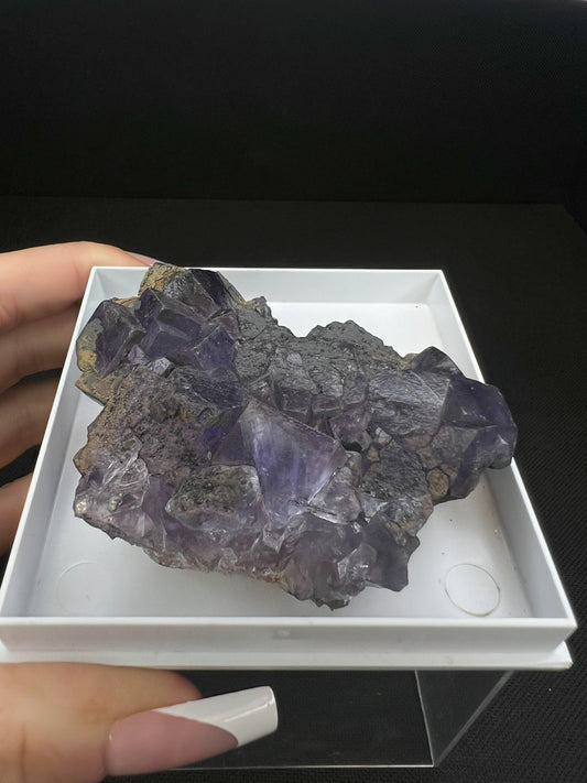 Purple Fluorite Cluster From Morocco