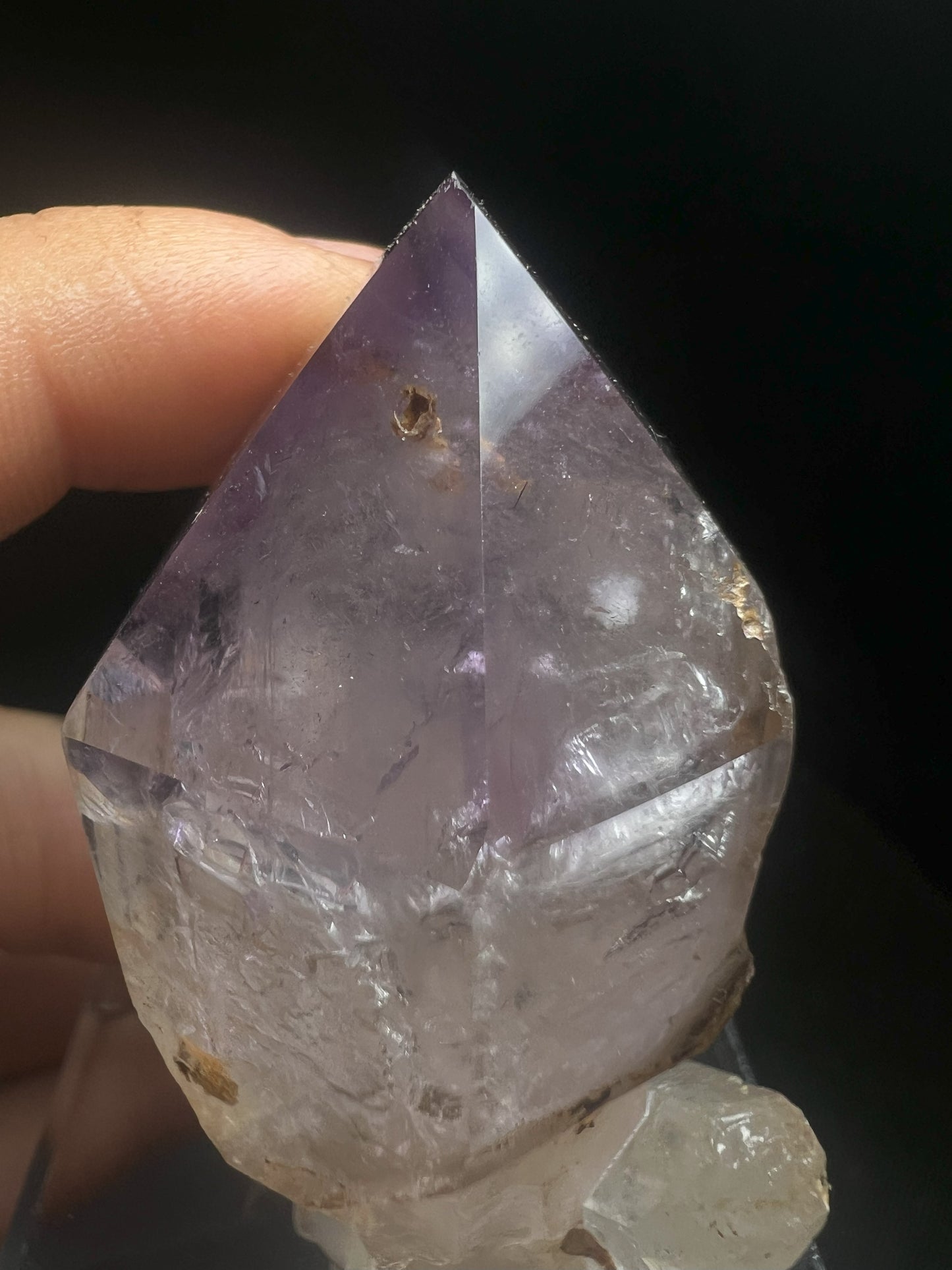 Rare Natural Exceptional Elestial Amethyst Sceptre from Madagascar Collectors Piece Statement Piece Home decor