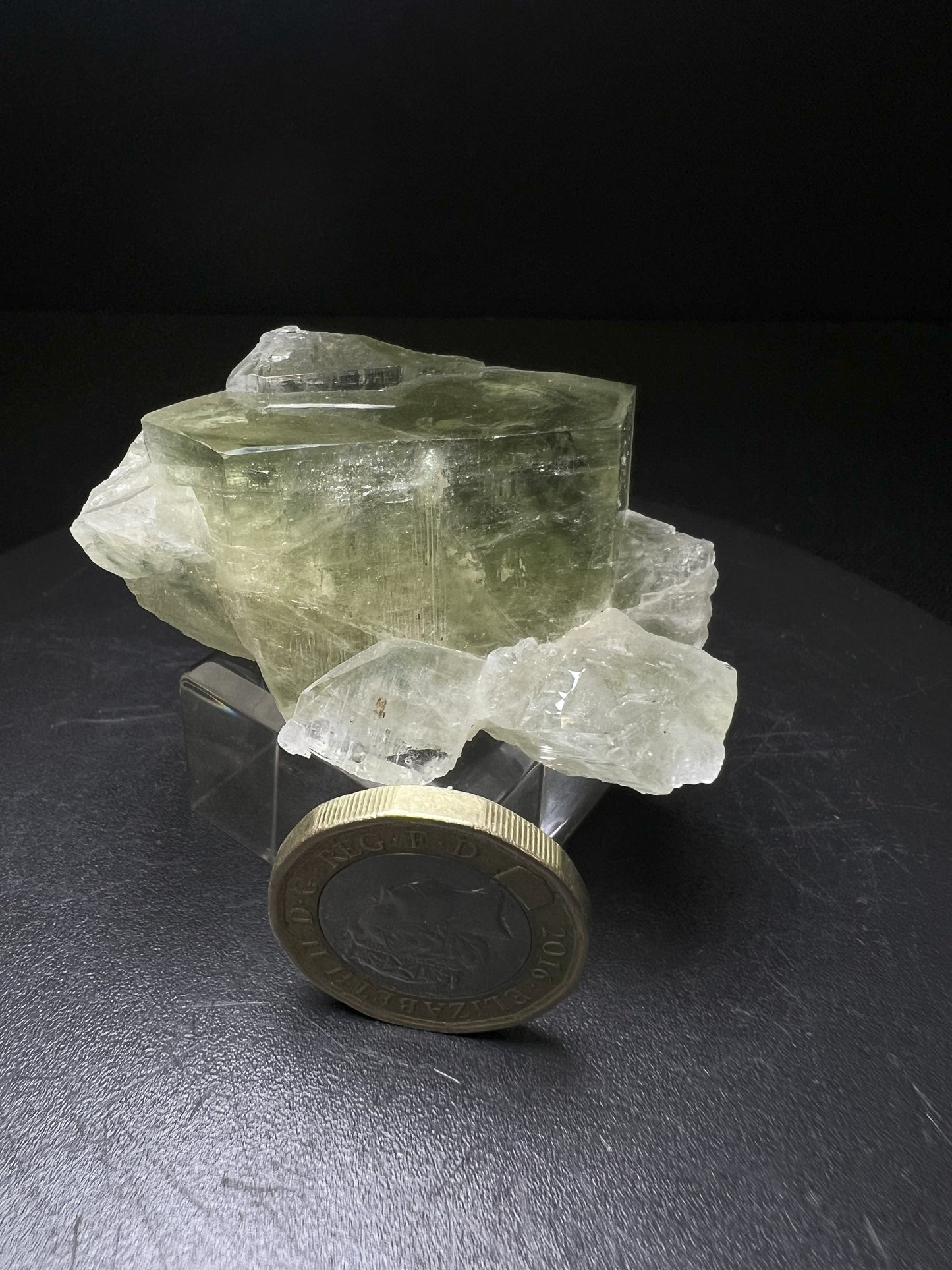 Perfect Formation, Gem Quality Green Apatite From Panasqueira Mine, Portugal (Stand Included)