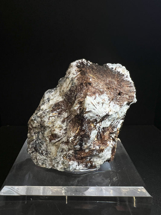 Astrophyllite On A Stand From Kola Russia