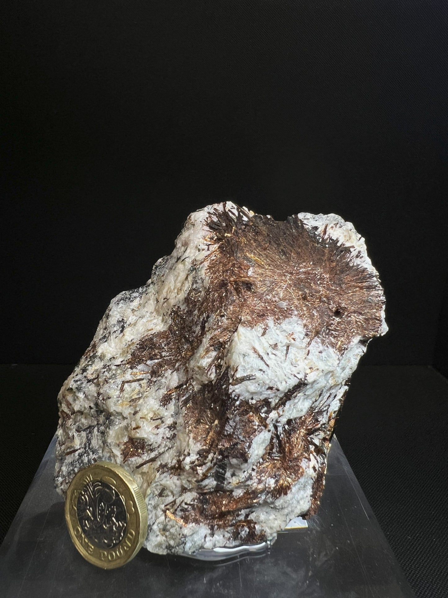 Astrophyllite On A Stand From Kola Russia