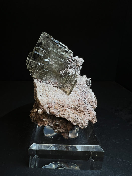 Barite Formation On Matrix From Peru (Stand Included)
