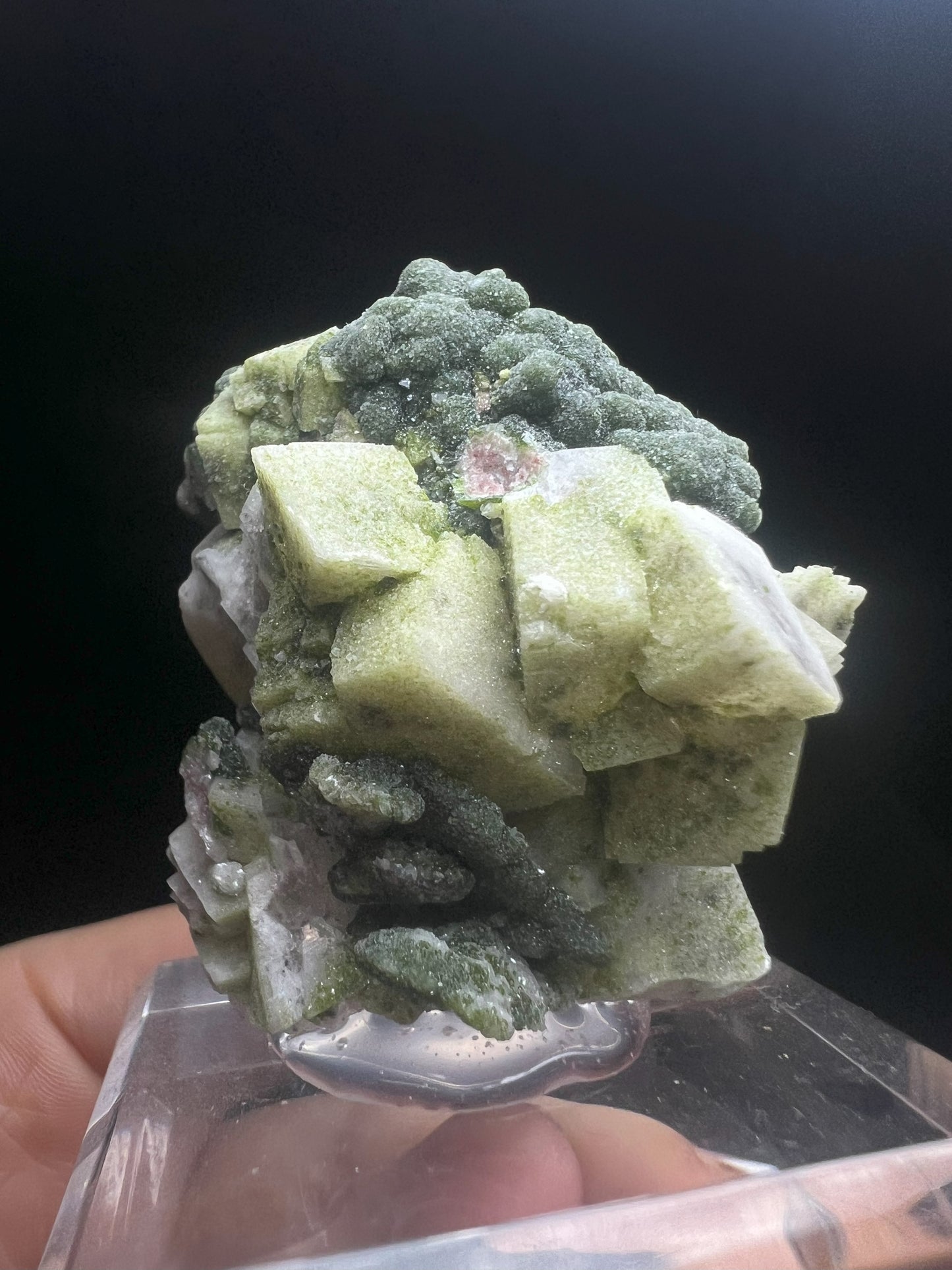 Calcite With Duftite From Tsumeb Mine, Oshikoto, Namibia- Collector Piece, Home Décor