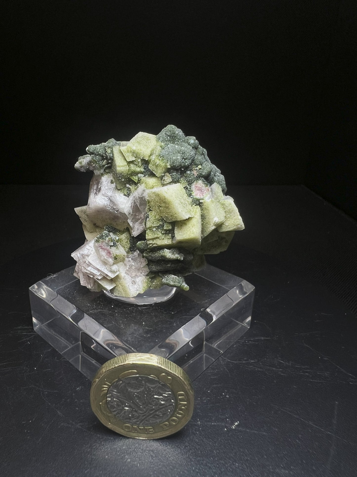 Calcite With Duftite From Tsumeb Mine, Oshikoto, Namibia- Collector Piece, Home Décor