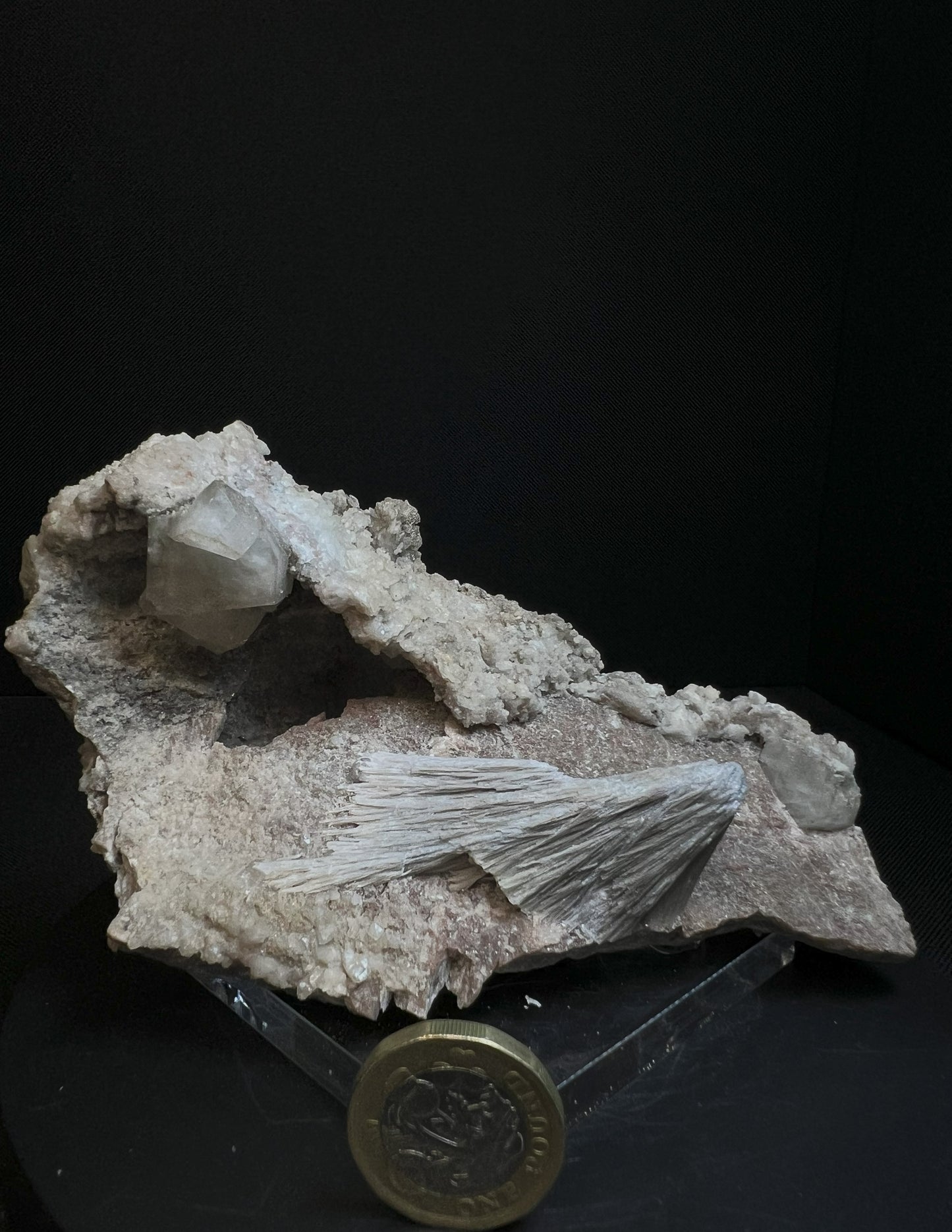 Calcite, Dolomite And Barite From St Joseph Mine, Balmat, New York- Collectors piece, Gift <br>