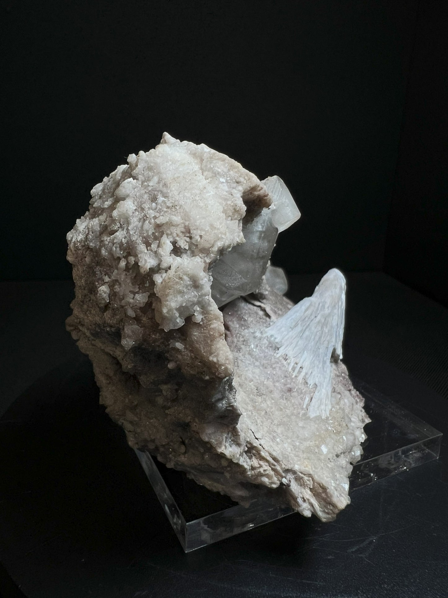 Calcite, Dolomite And Barite From St Joseph Mine, Balmat, New York- Collectors piece, Gift <br>