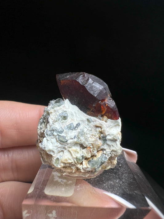 Clinohumite From Jikhan, Koksha Valley, Badakhshan Province, Afghanistan- collectors piece, home décor, gemstone, crystal
