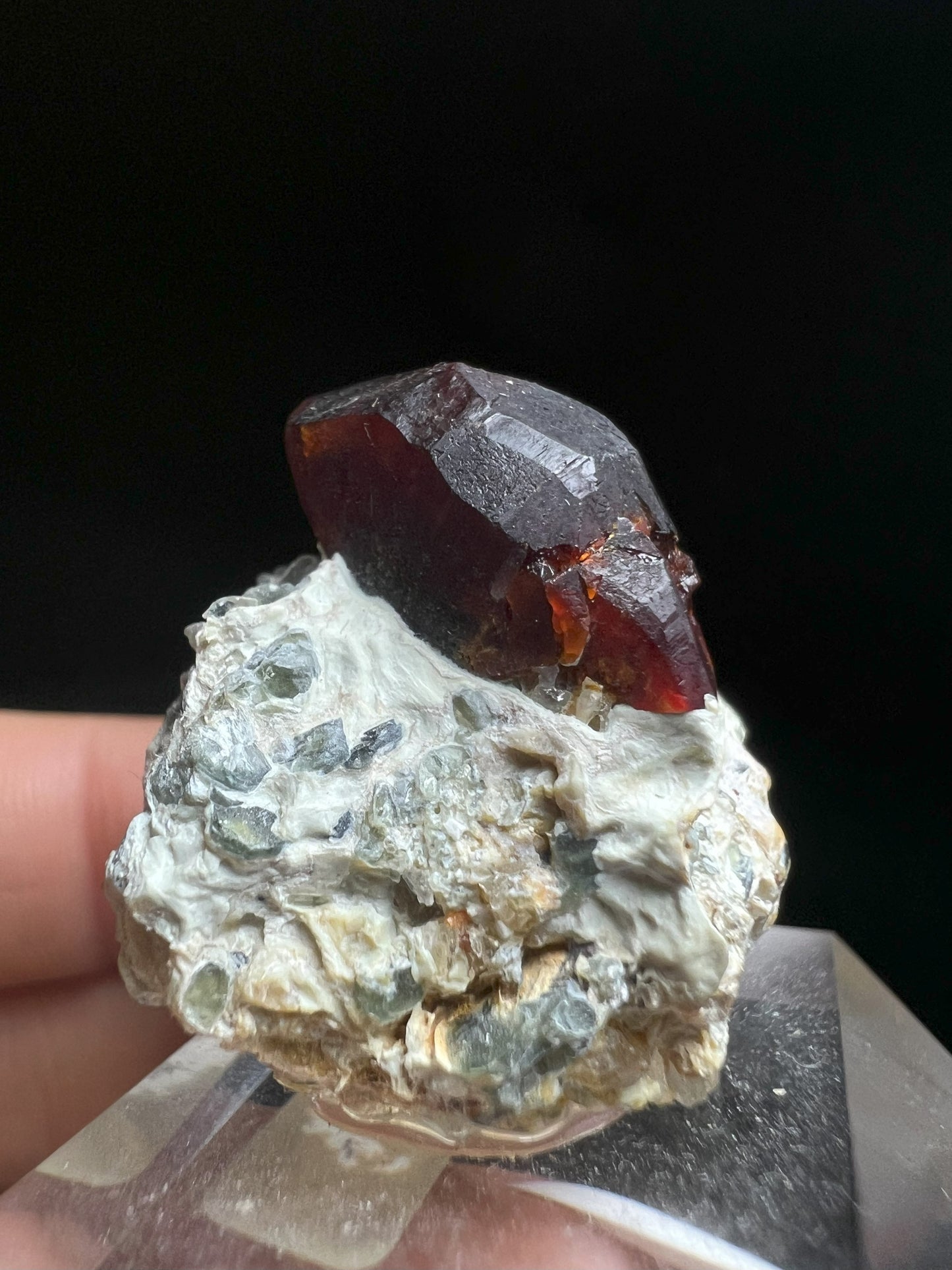 Clinohumite From Jikhan, Koksha Valley, Badakhshan Province, Afghanistan- collectors piece, home décor, gemstone, crystal