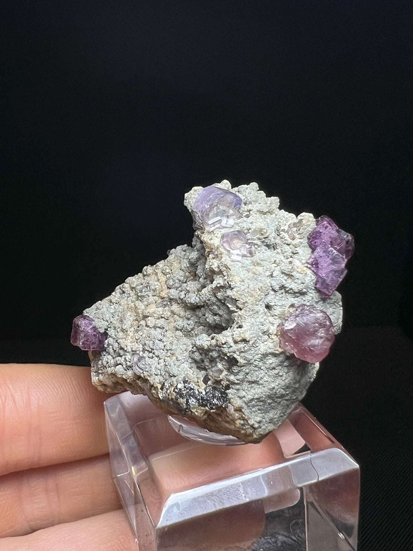 Rare Museum Quality Fluorapatite And Fluorite On Matrix From Saxony, Germany- Home Décor, Collectors Piece