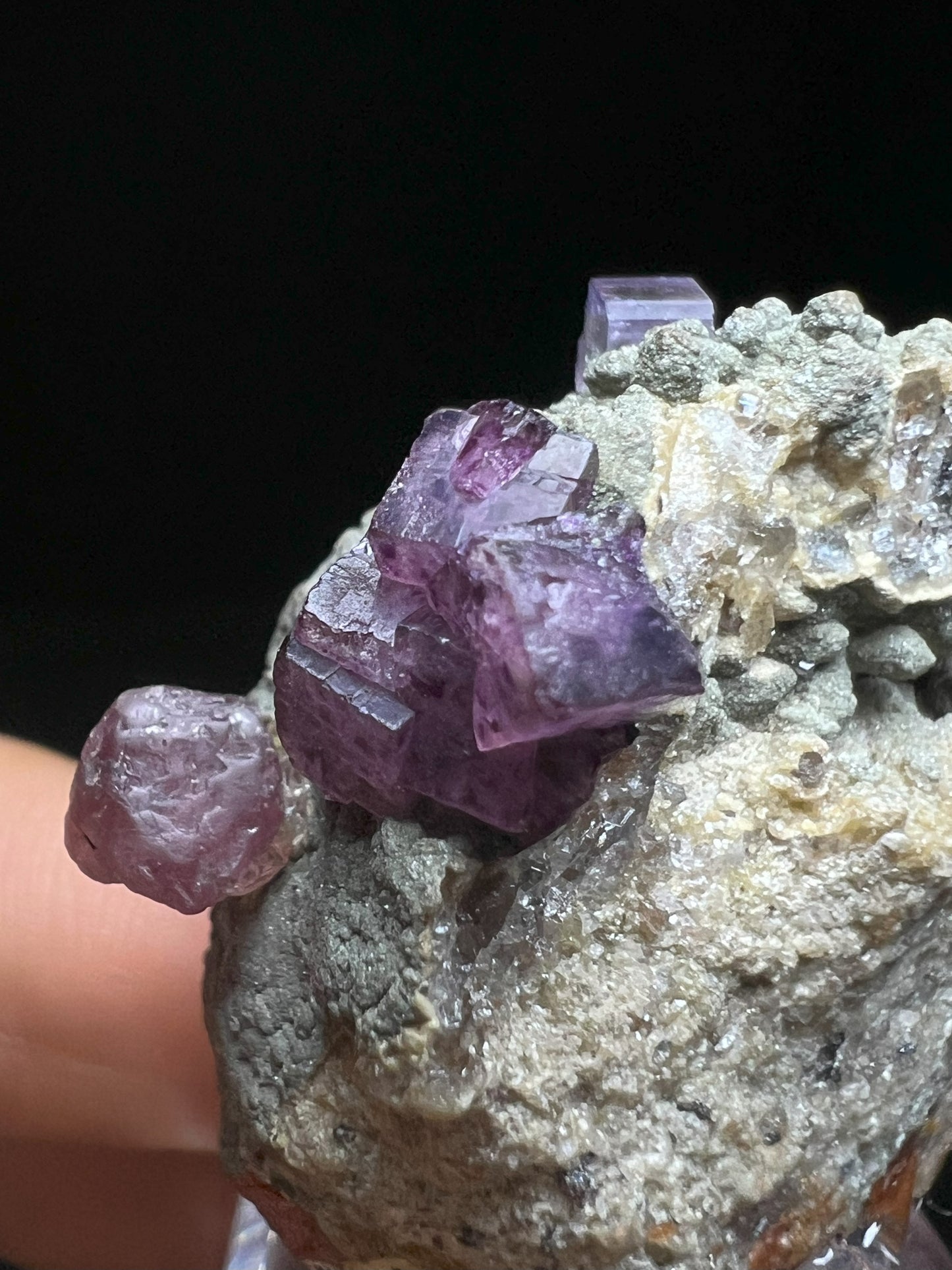Rare Museum Quality Fluorapatite And Fluorite On Matrix From Saxony, Germany- Home Décor, Collectors Piece