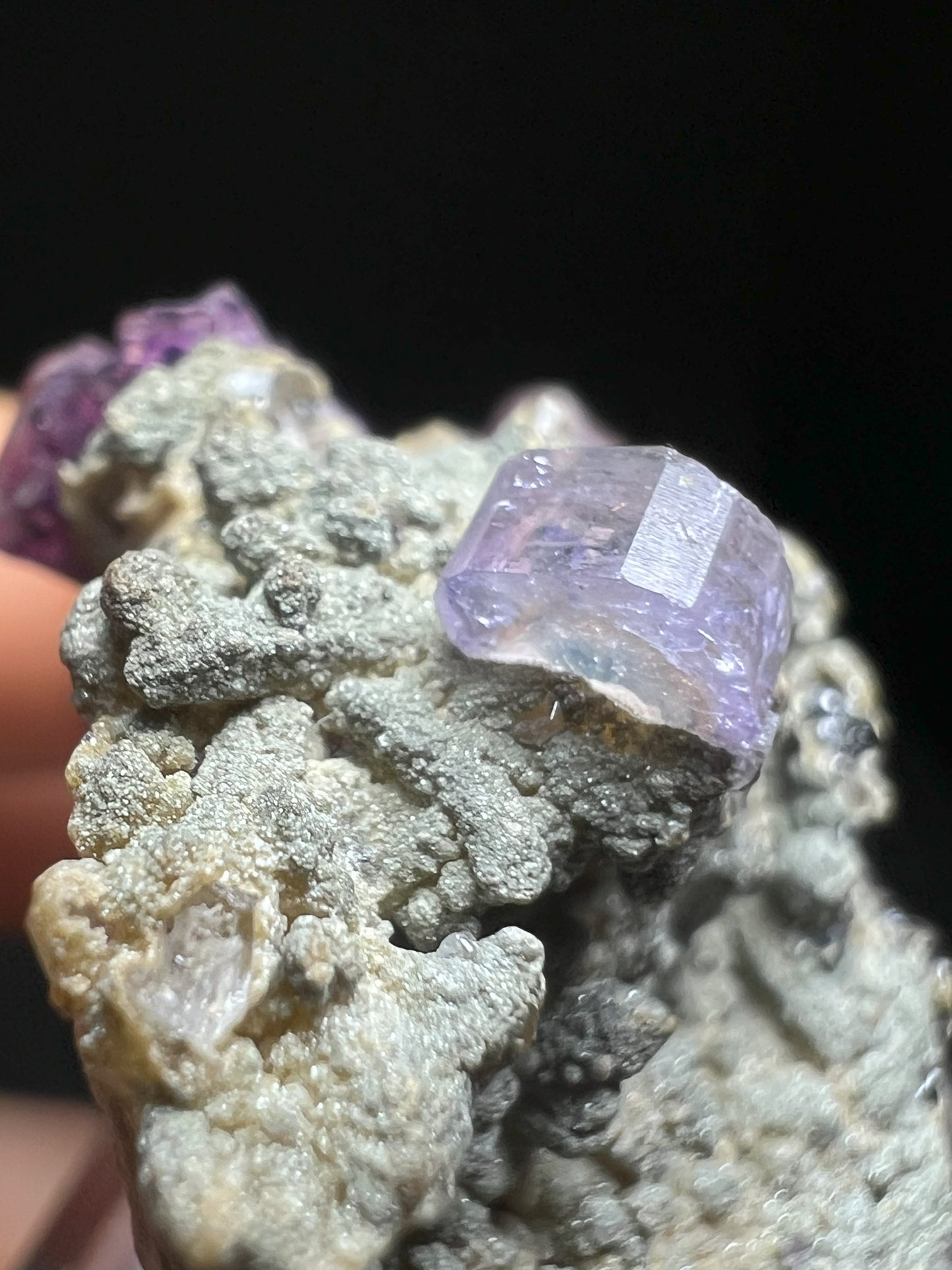 Rare Museum Quality Fluorapatite And Fluorite On Matrix From Saxony, Germany- Home Décor, Collectors Piece