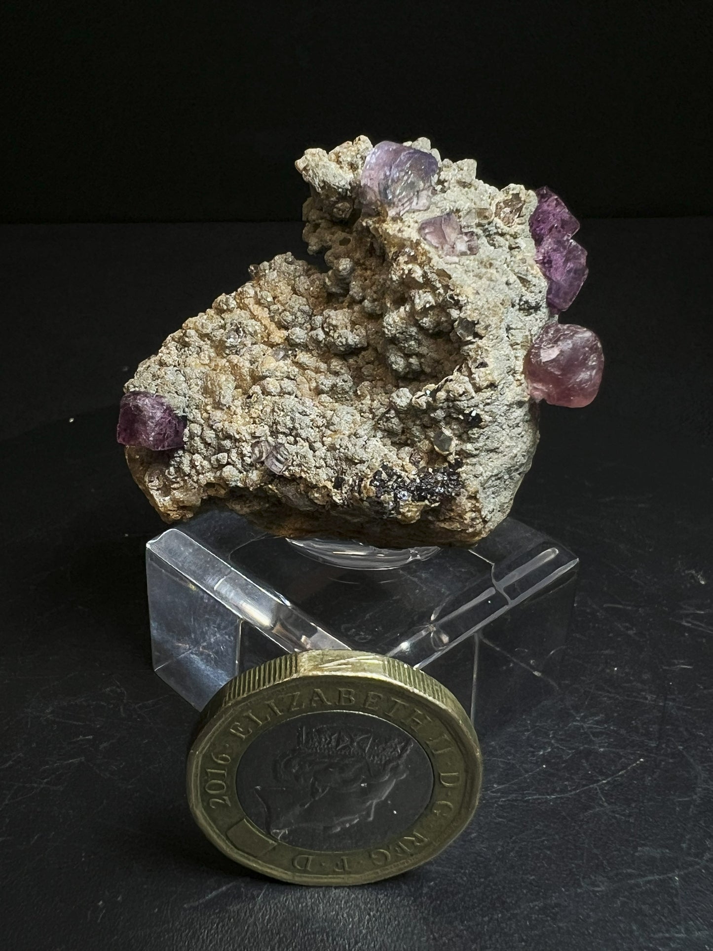Rare Museum Quality Fluorapatite And Fluorite On Matrix From Saxony, Germany- Home Décor, Collectors Piece