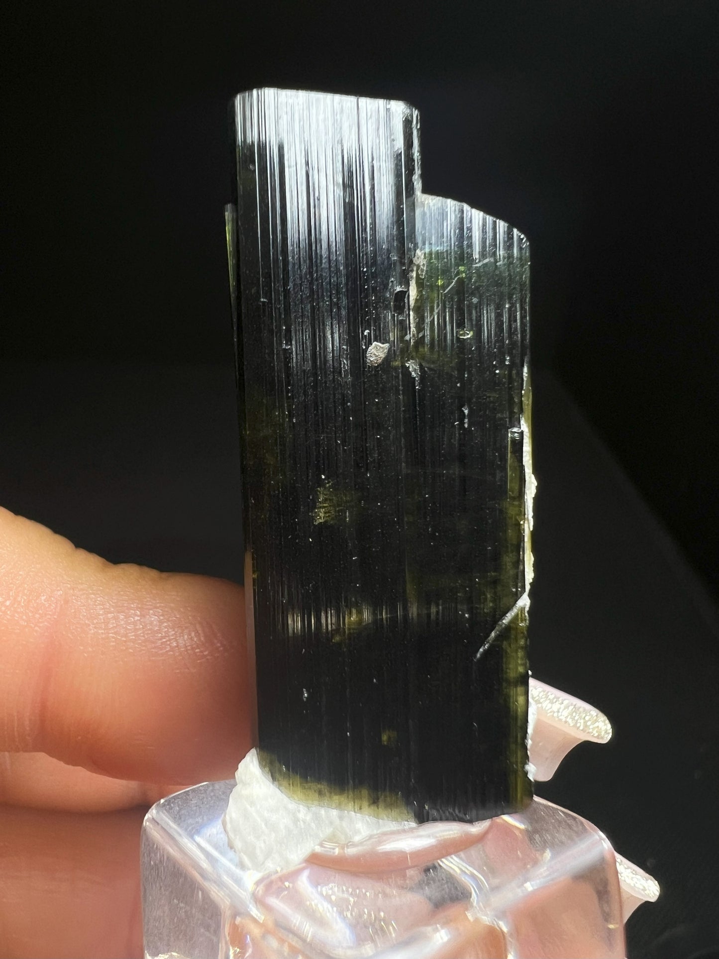 Green Cap Tourmaline From Stack Nala, Pakistan- Collectors Piece, Home Décor