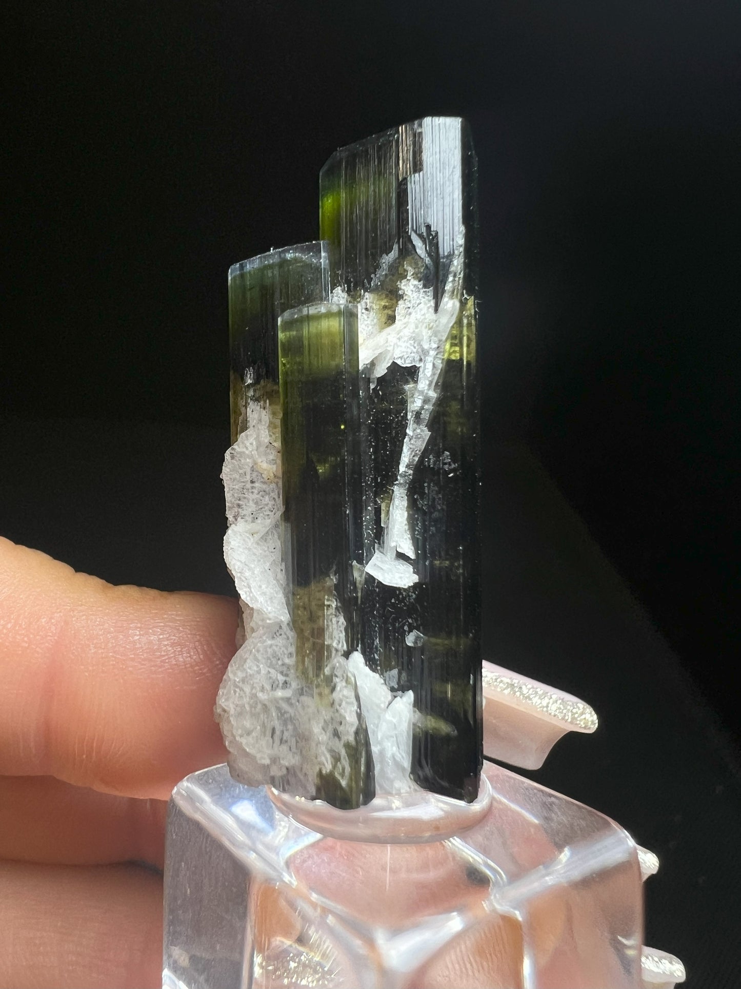 Green Cap Tourmaline From Stack Nala, Pakistan- Collectors Piece, Home Décor
