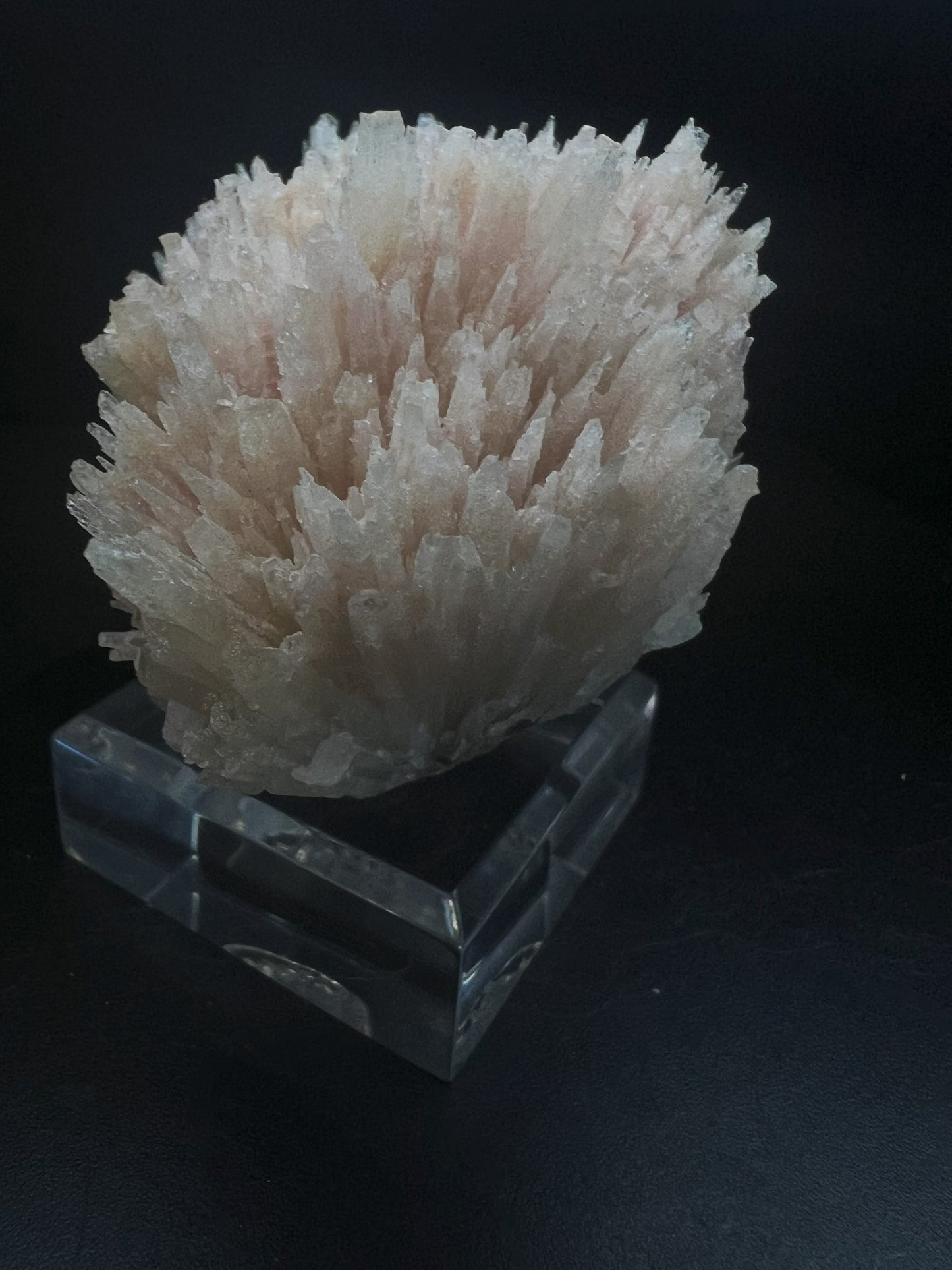 Needle Like Cobalt Calcite From Morocco (Stand Included) Collectors Piece