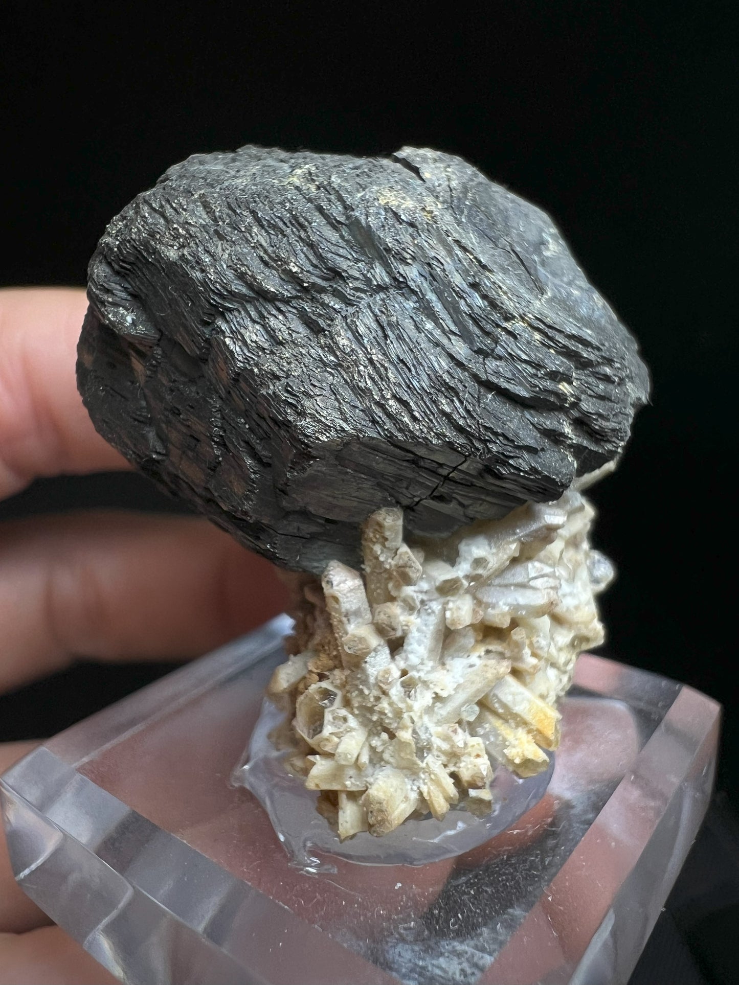 Pyrrhotite On Calcite From Dalnegorsk (Stand Included) Home Décor, Collectors Piece