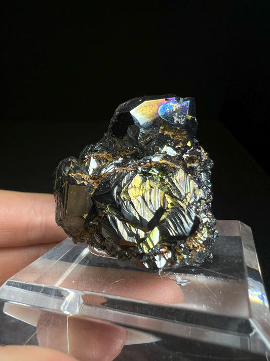 Rainbow Hematite With Quartz From Italy- Collectors Piece, Home Décor