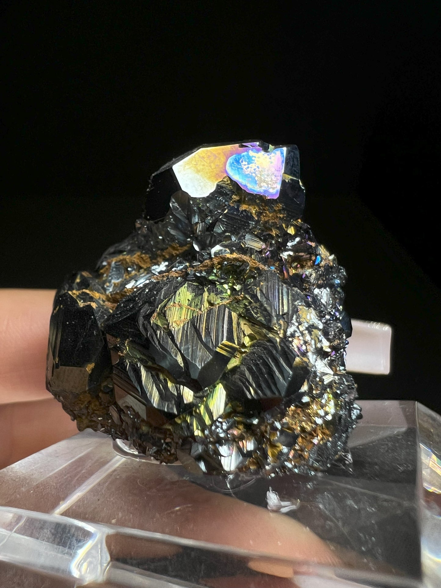 Rainbow Hematite With Quartz From Italy- Collectors Piece, Home Décor
