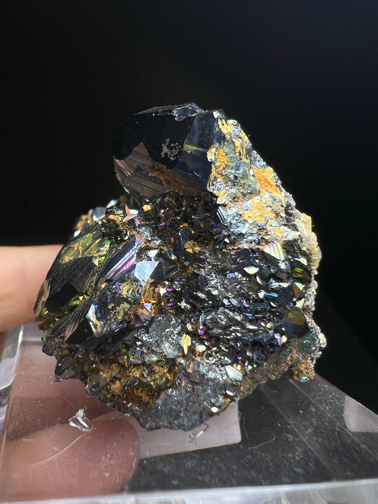 Rainbow Hematite With Quartz From Italy- Collectors Piece, Home Décor