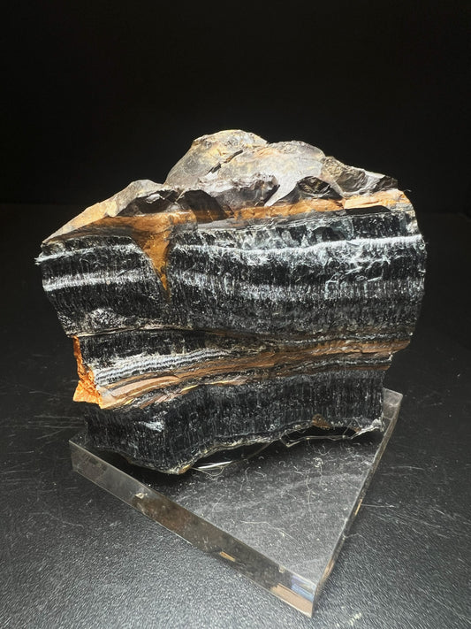Riebeckite Var Crocodilite From Namibia- collectors piece, home décor, gift