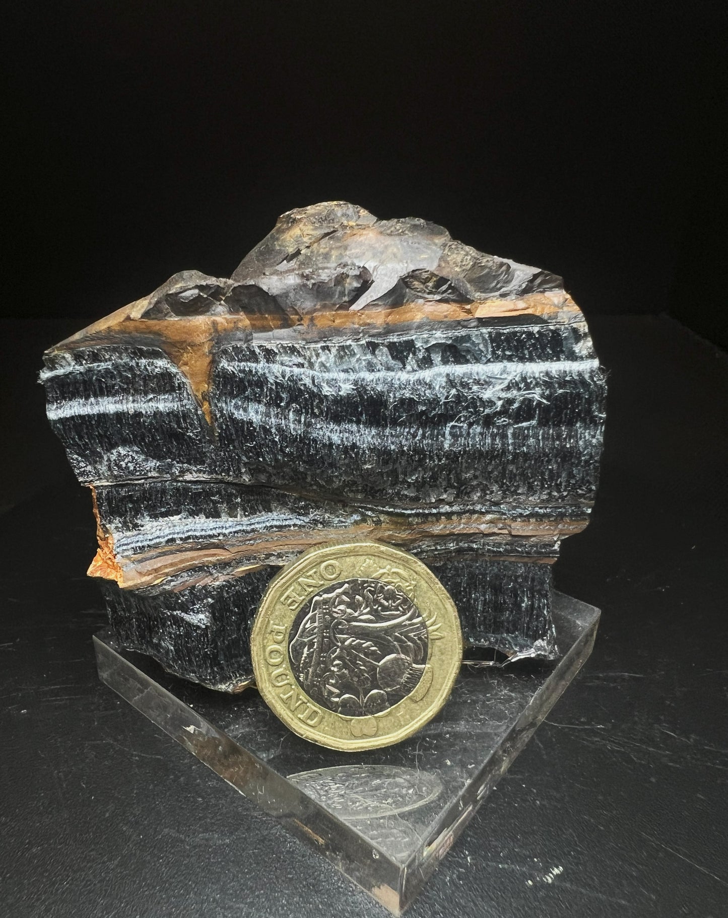 Riebeckite Var Crocodilite From Namibia- collectors piece, home décor, gift