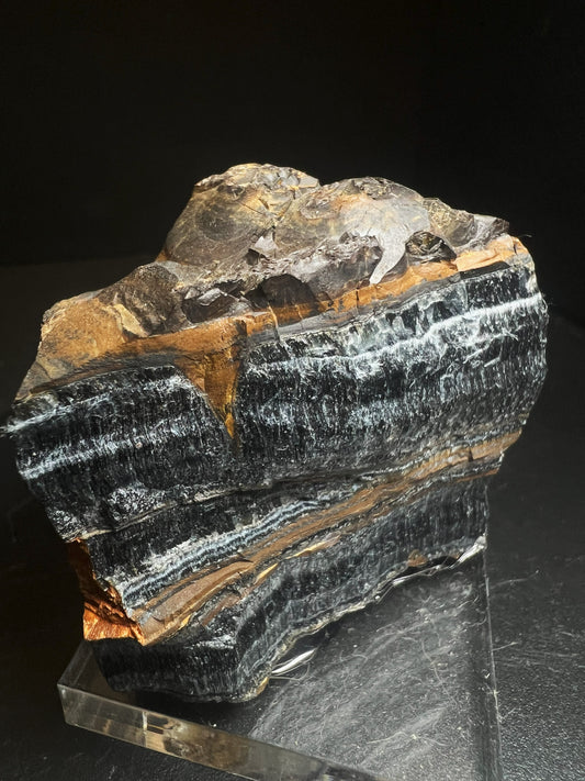 Riebeckite Var Crocodilite From Namibia- collectors piece, home décor, gift