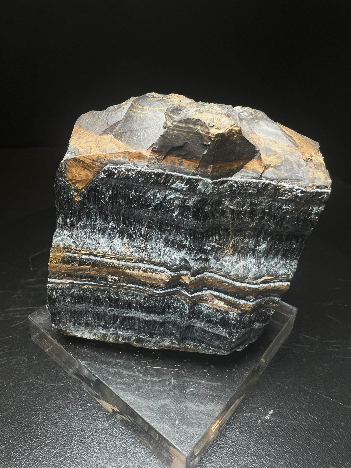 Riebeckite Var Crocodilite From Namibia- collectors piece, home décor, gift