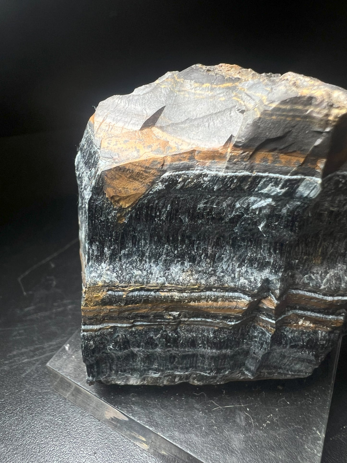 Riebeckite Var Crocodilite From Namibia- collectors piece, home décor, gift