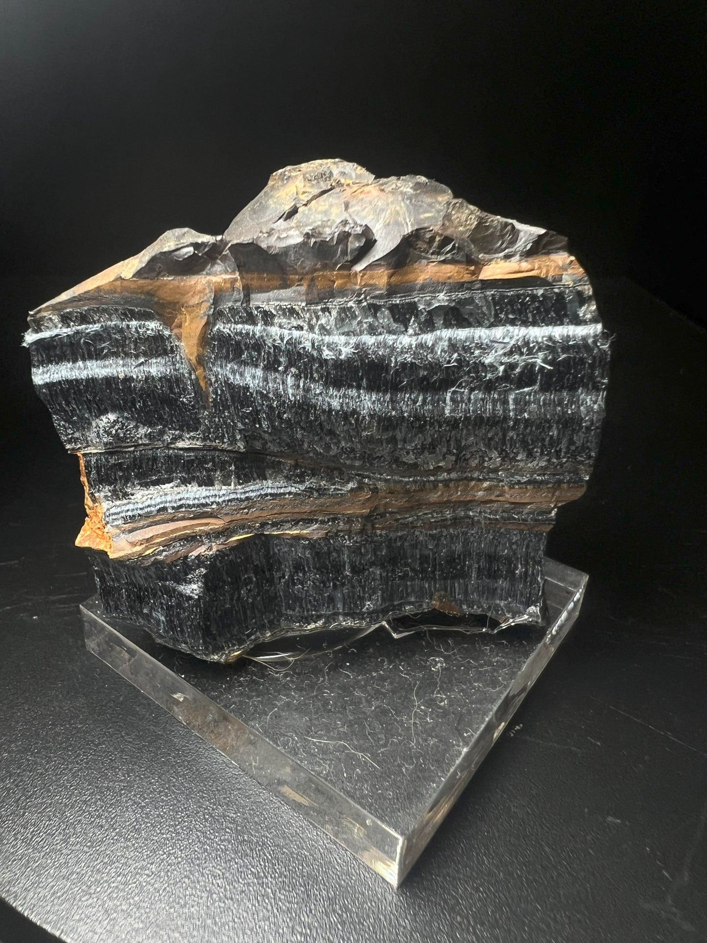 Riebeckite Var Crocodilite From Namibia- collectors piece, home décor, gift