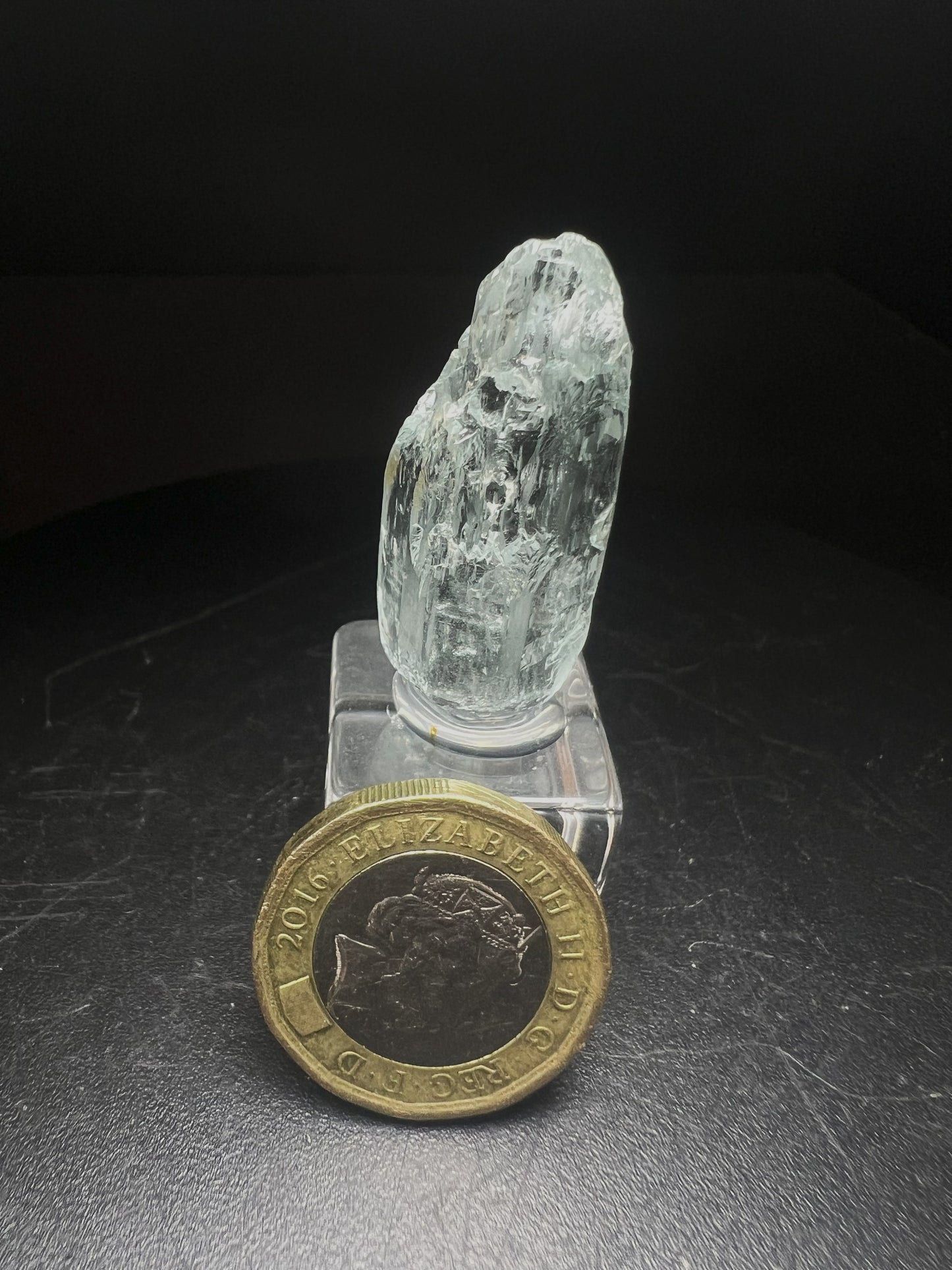Phenomenal Natural Rough Water Etched Aquamarine Specimen From Brazil (Stand Included)- Home décor, Collectors piece
