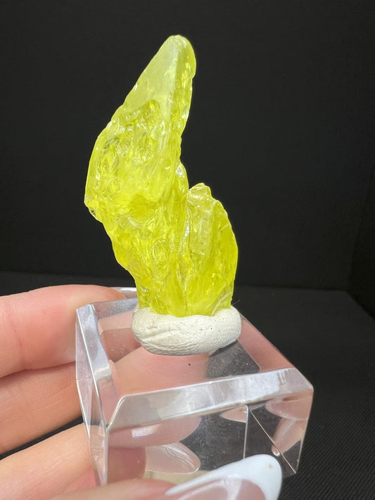 Yellow Sulphur Crystal From Bolivia- Collectors Piece, Crystal, Mineral, Gift, Home Décor