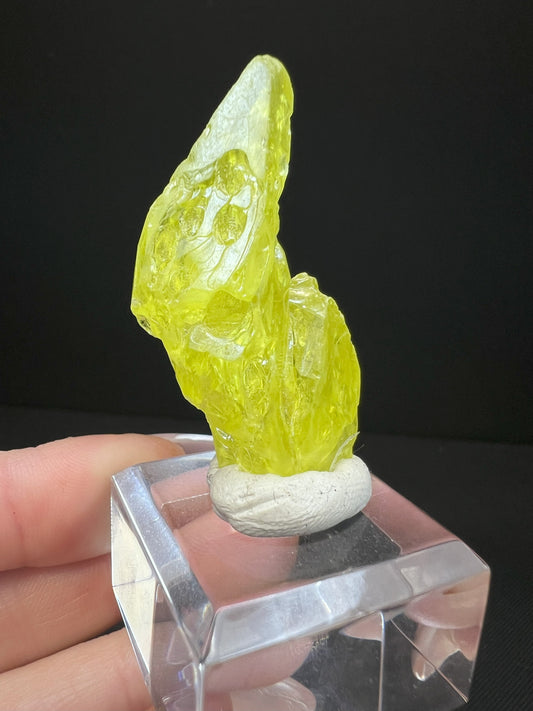 Yellow Sulphur Crystal From Bolivia- Collectors Piece, Crystal, Mineral, Gift, Home Décor