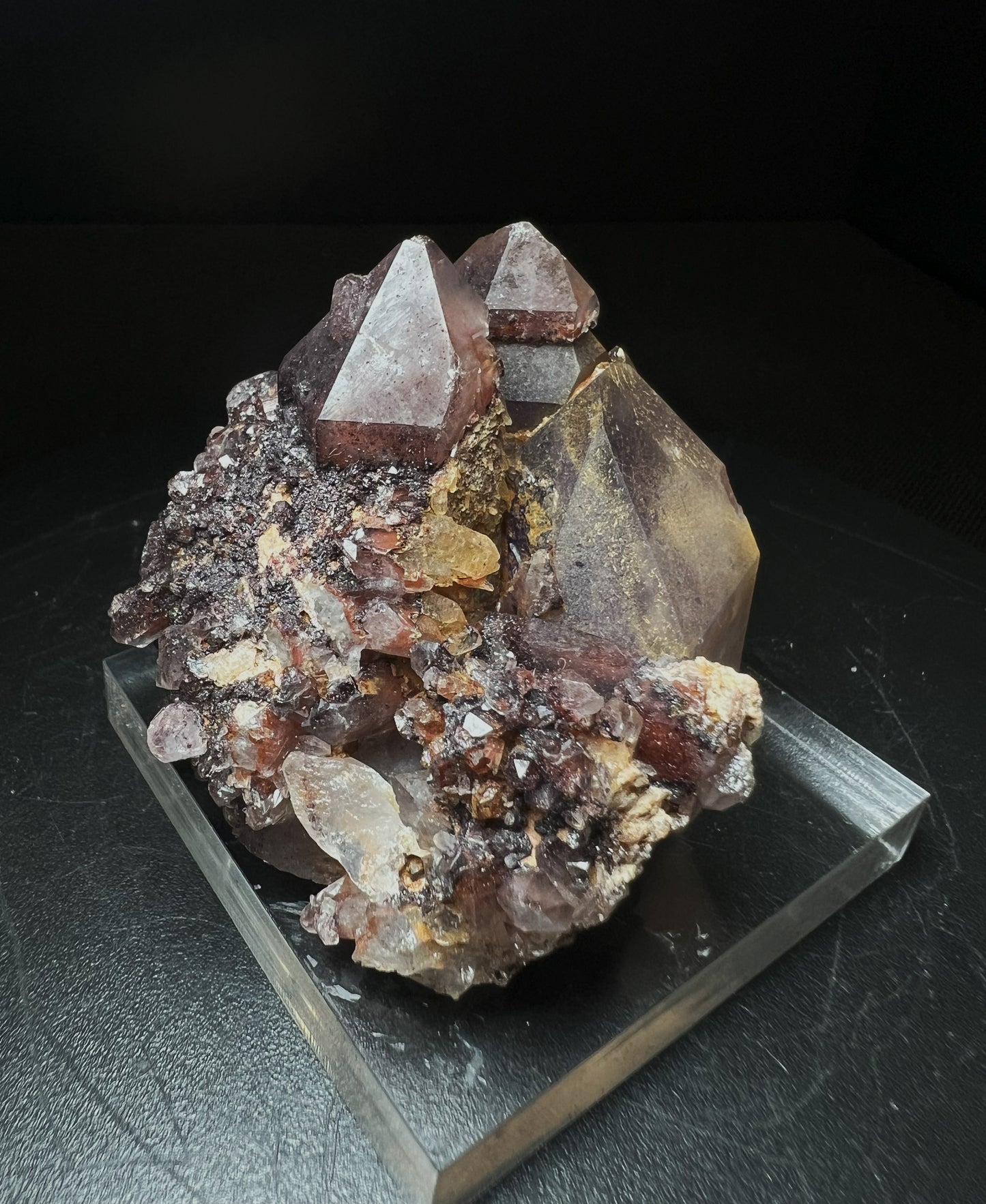 Amethyst with Hematite From Orange River, Northern Cape, South Africa- collectors piece