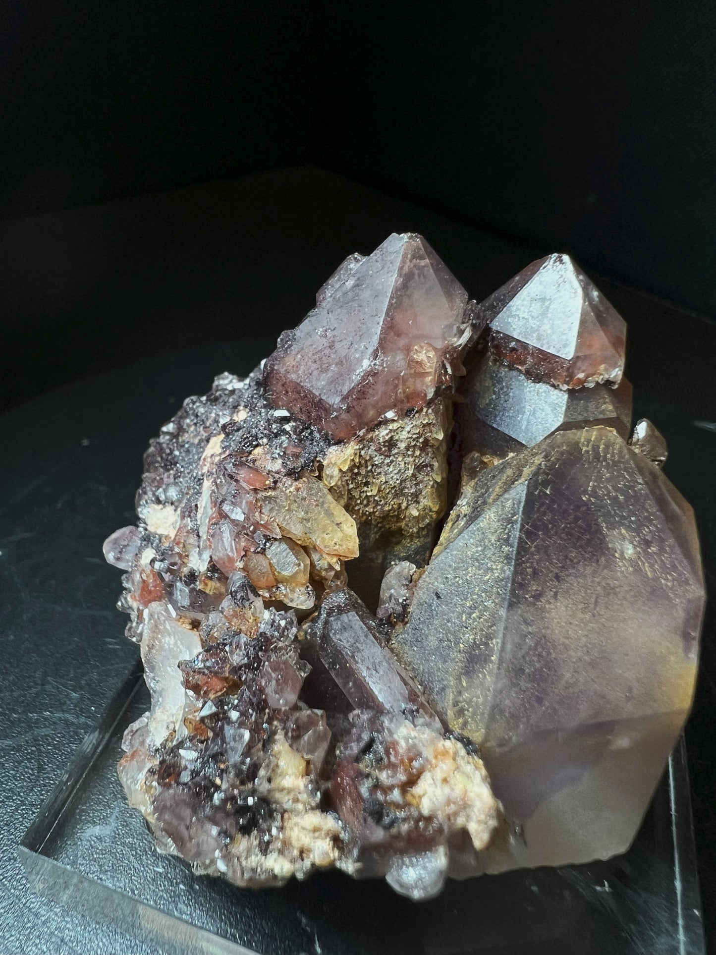 Amethyst with Hematite From Orange River, Northern Cape, South Africa- collectors piece