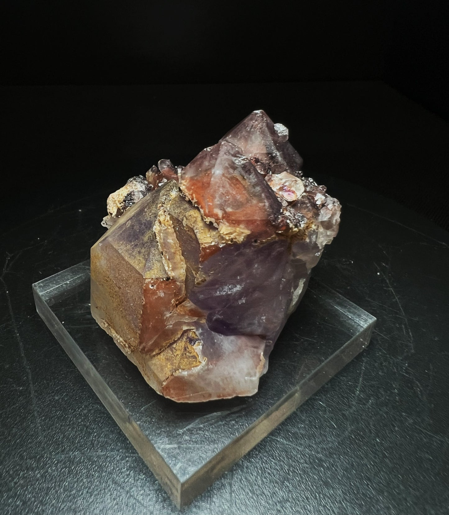 Amethyst with Hematite From Orange River, Northern Cape, South Africa- collectors piece