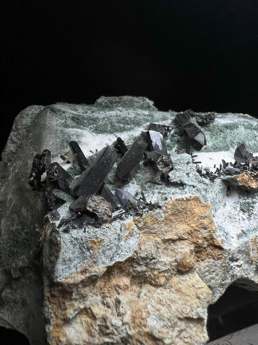 Outstanding Benitoite & Neptunite On Natrolite Matrix From San Benito County, California- Museum Quality, Mineral, Gem, Crystal Healing