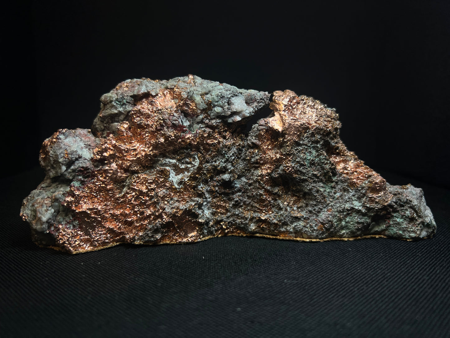 Stunning Copper And Calcite On Matrix From Michigan- Collectors Piece, Home Décor, Gift