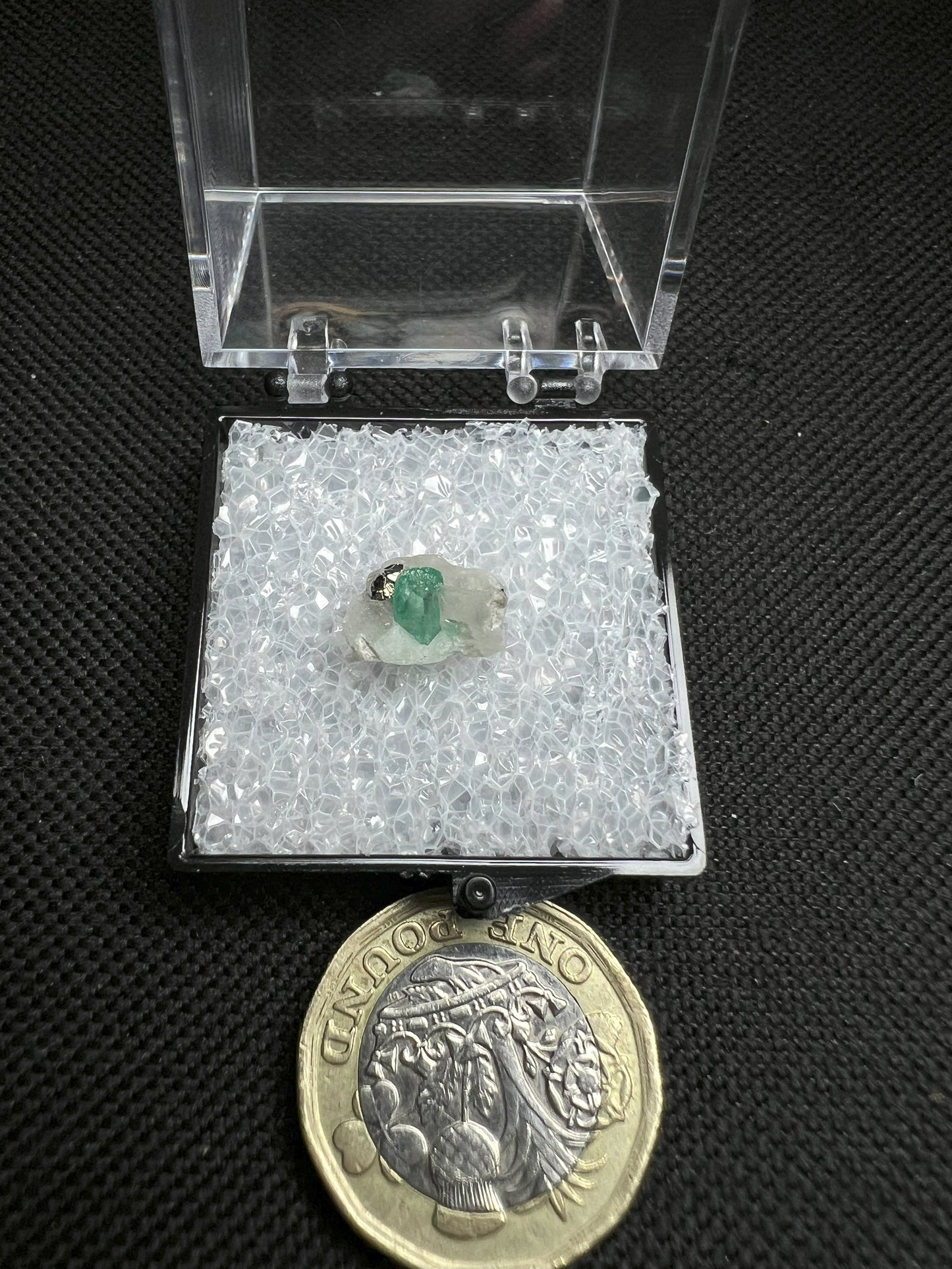 Terminated Emerald In Calcite With Pyrite From Panjshir, Afghanistan- collectors piece, Gift, Crystal