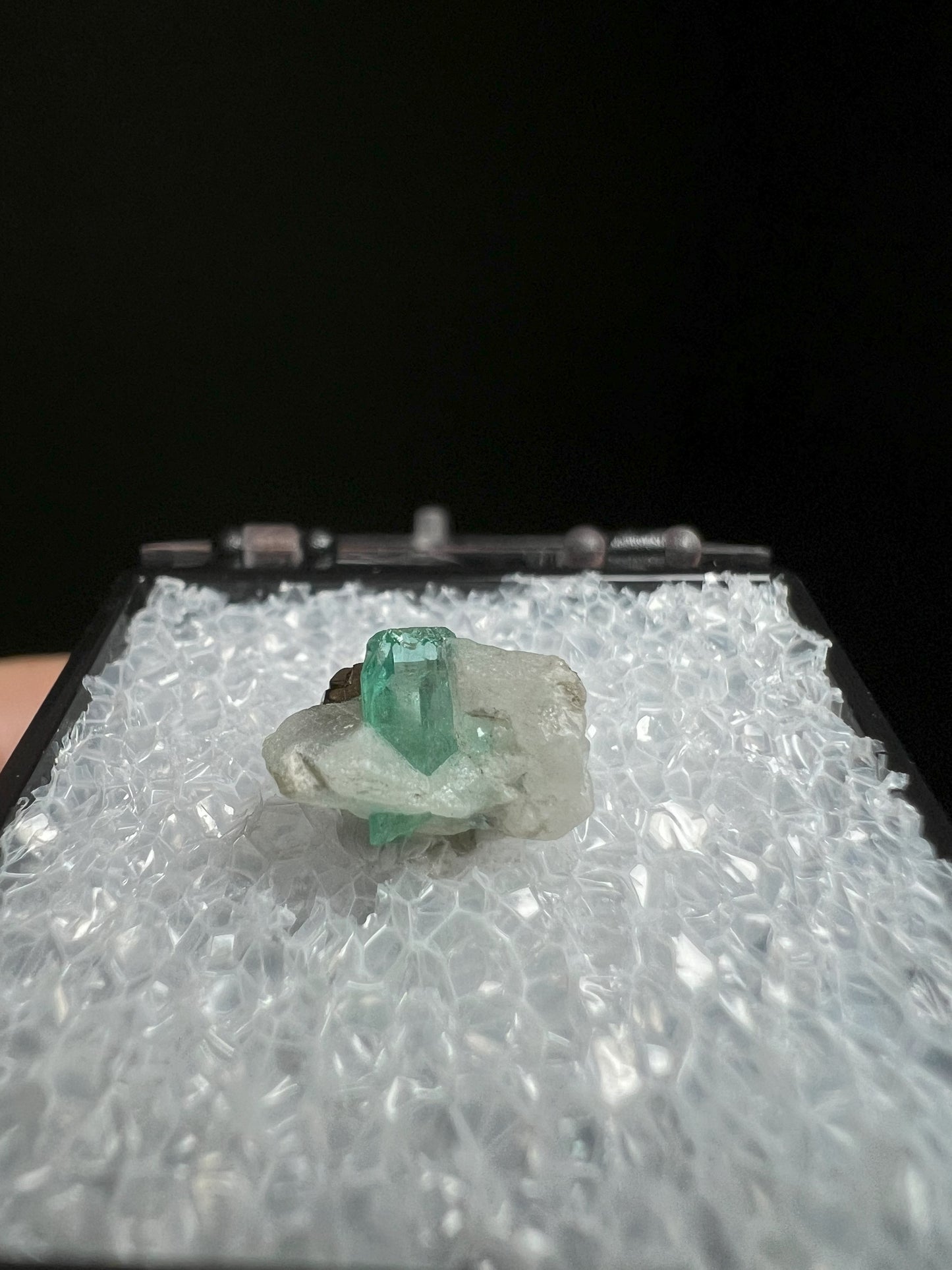 Terminated Emerald In Calcite With Pyrite From Panjshir, Afghanistan- collectors piece, Gift, Crystal