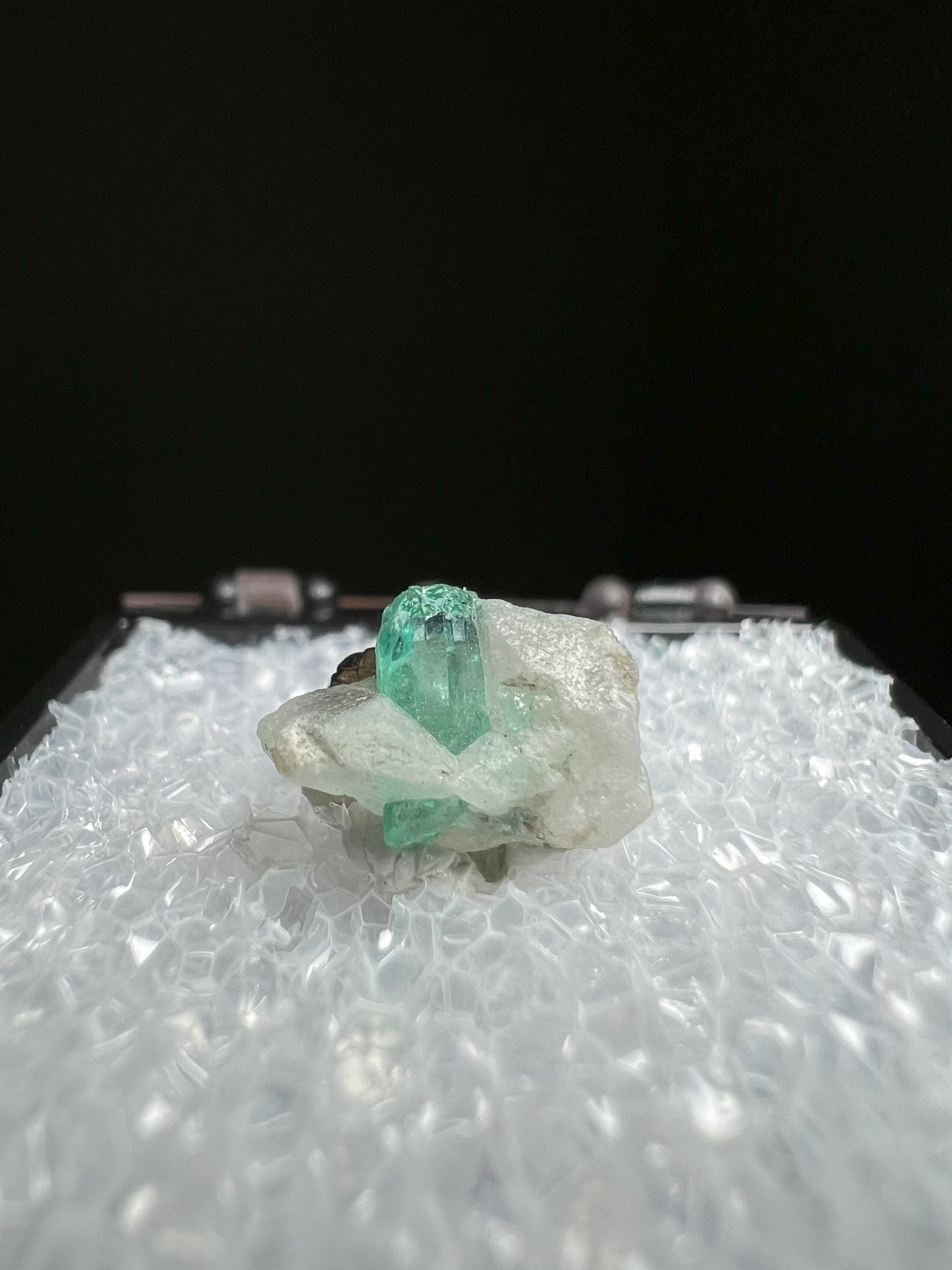 Terminated Emerald In Calcite With Pyrite From Panjshir, Afghanistan- collectors piece, Gift, Crystal