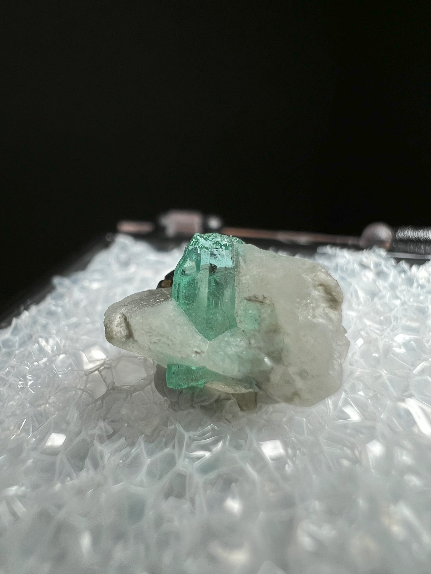 Terminated Emerald In Calcite With Pyrite From Panjshir, Afghanistan- collectors piece, Gift, Crystal