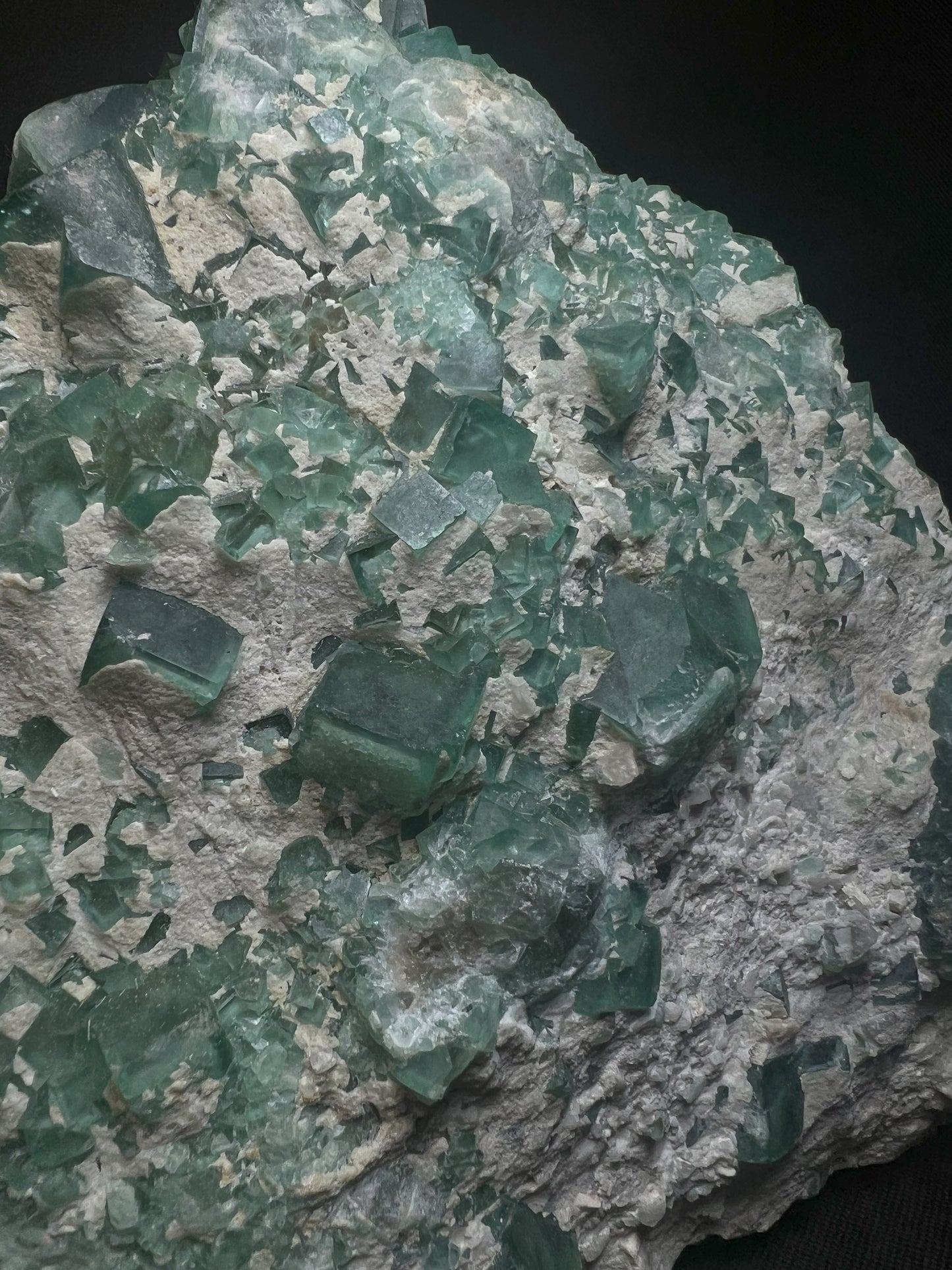 Green Fluorite Cluster on Matrix From Madagascar