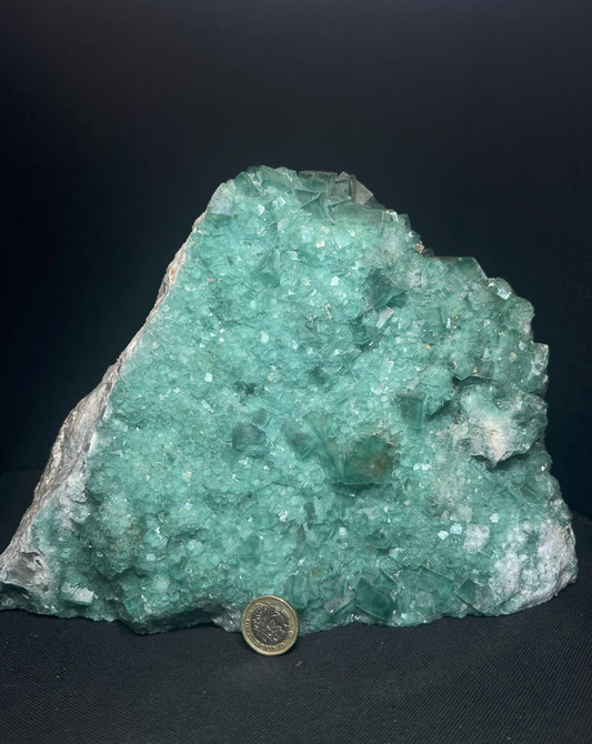 Green Fluorite Cluster on Matrix From Madagascar