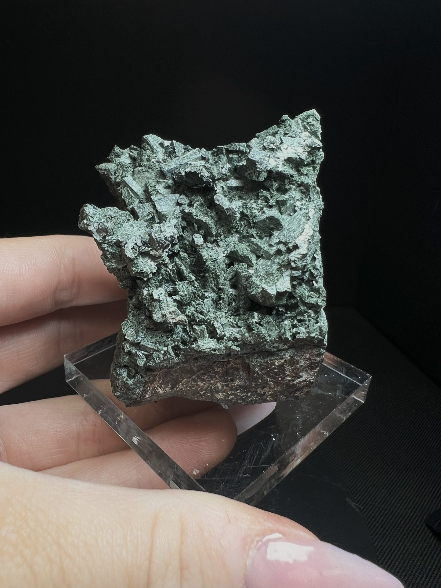 Hedenbergite From Vlastejovice, Bohemian Reg, Czech Republic- collectors piece <br>